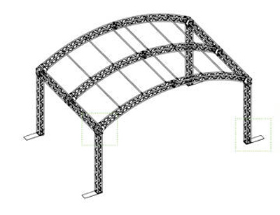 8x6m Arc Roof