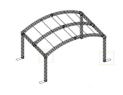 6x4m Arc Roof